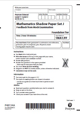 Foundation Paper Revision following exam